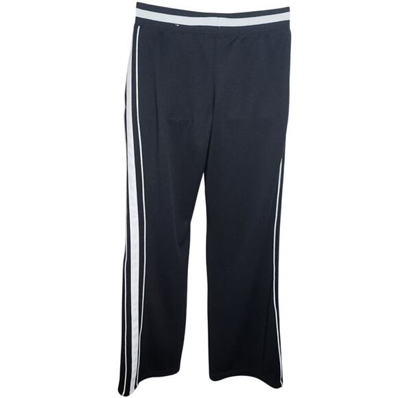 Athletic Works Black Joggers  White Stripes and Pockets Women's Size Small Pants - Picture 2 of 12